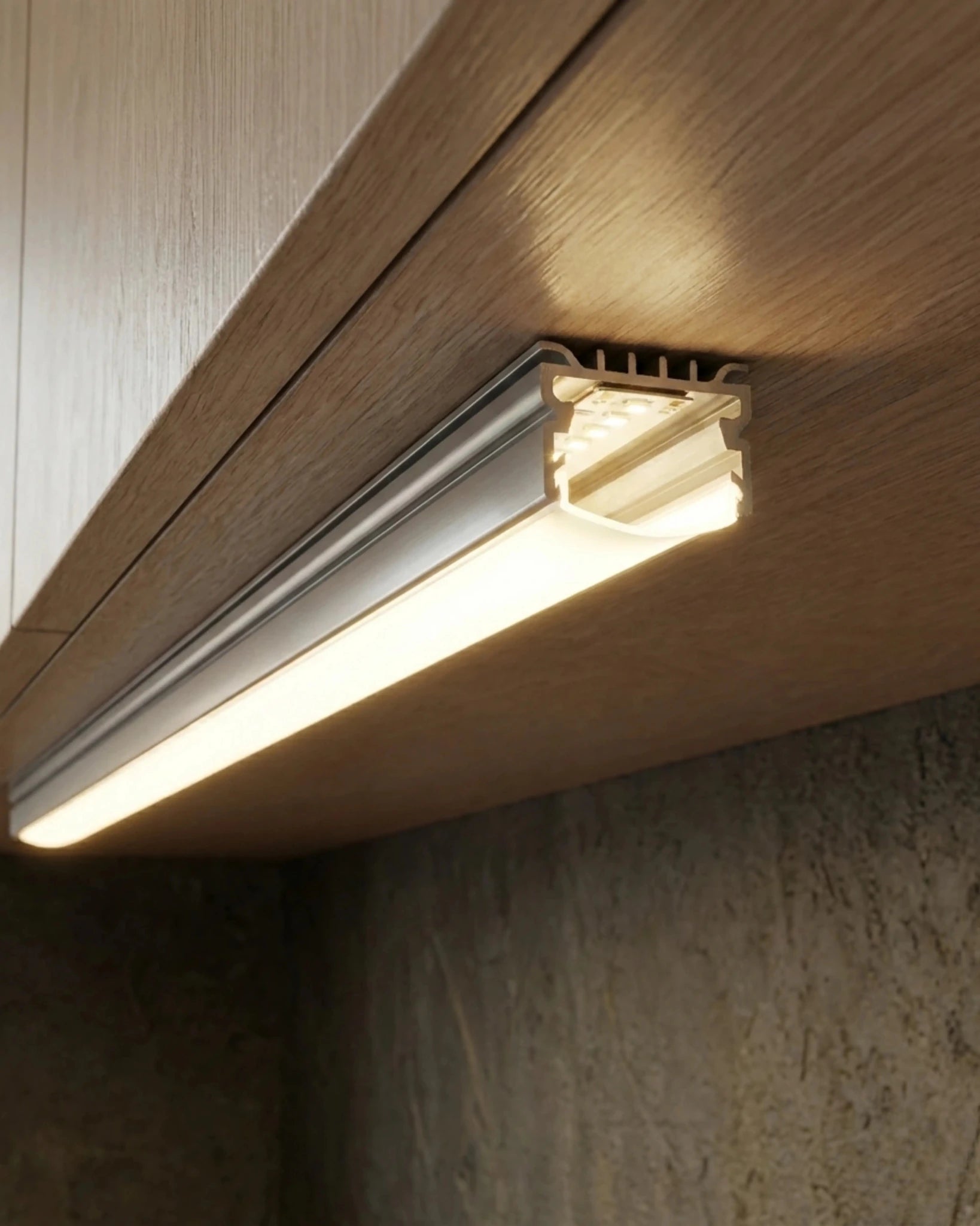 Sıva Üstü Led Profilleri - 18mm Lineer Sıva Üstü LED Profil – 961 ASL - LedProfil