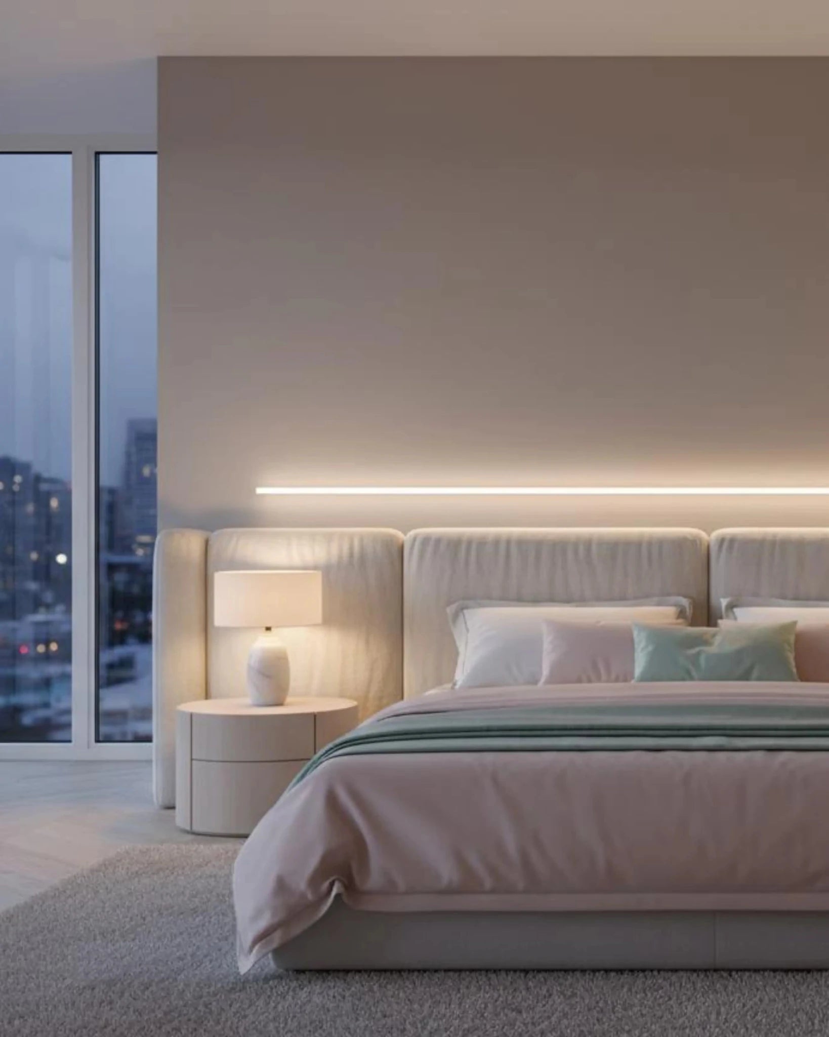 Sıva Üstü Led Profilleri - 18mm Lineer Sıva Üstü LED Profil – 961 ASL - LedProfil
