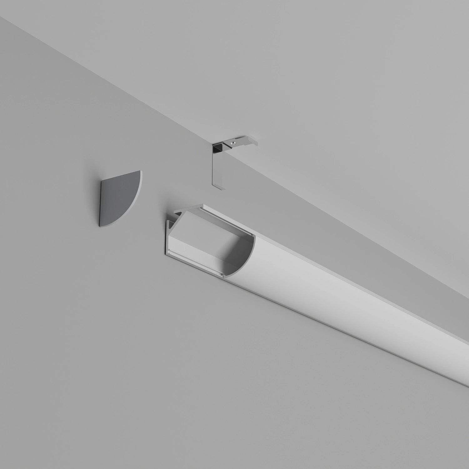 Köşe (Açılı) Led Profilleri - 11mm Raf Altı Köşe LED Profil – 964 ASL - LedProfil