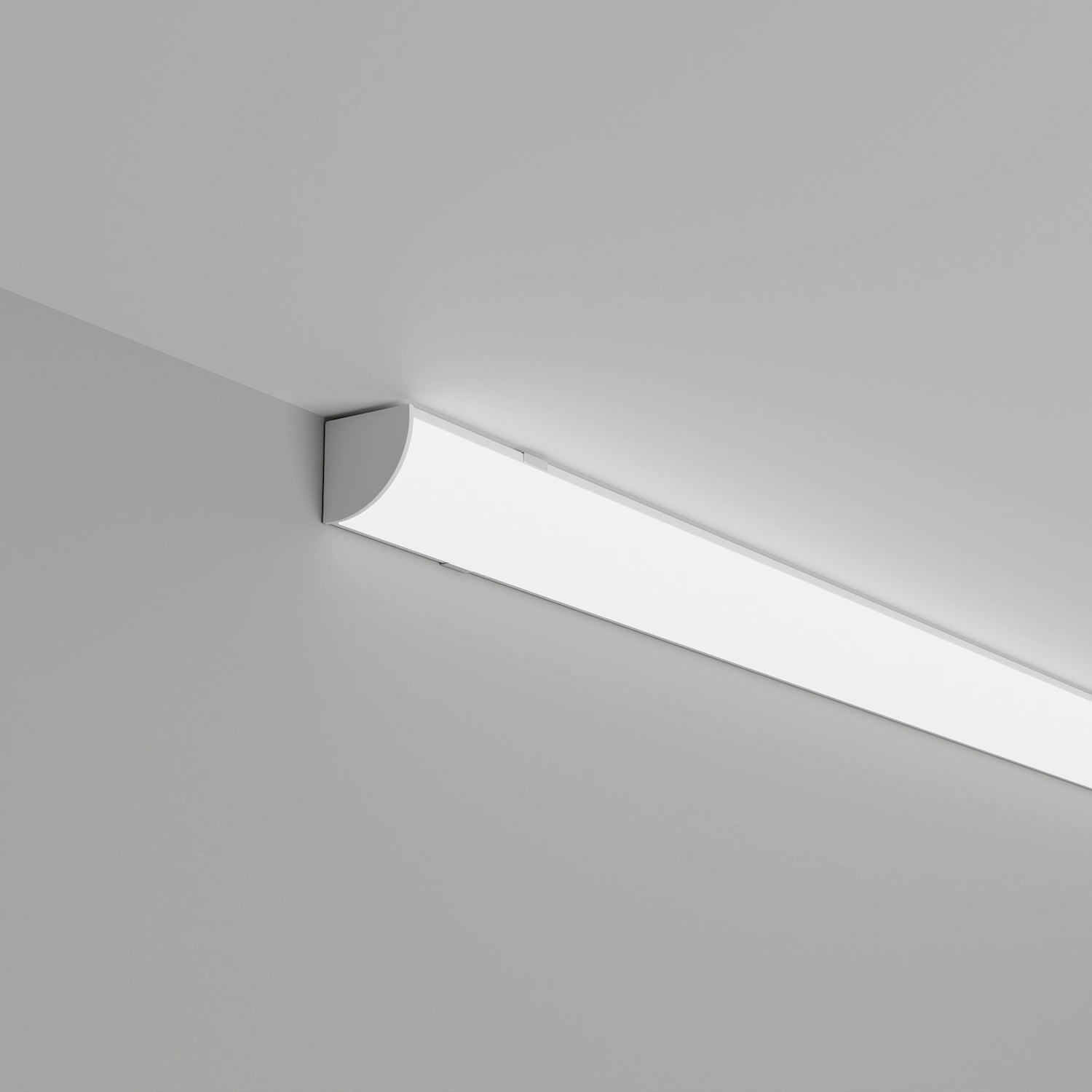 Köşe (Açılı) Led Profilleri - 11mm Beyaz Raf Altı Köşe LED Profil – 964B ASL - LedProfil