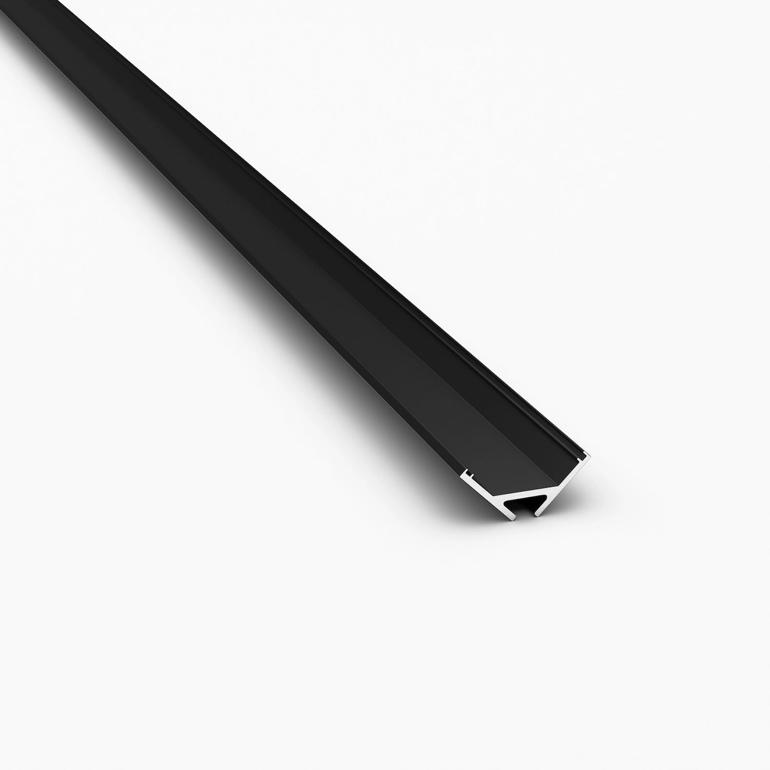 Köşe (Açılı) Led Profilleri - 11mm Siyah Raf Altı Köşe LED Profil – 964S ASL - LedProfil