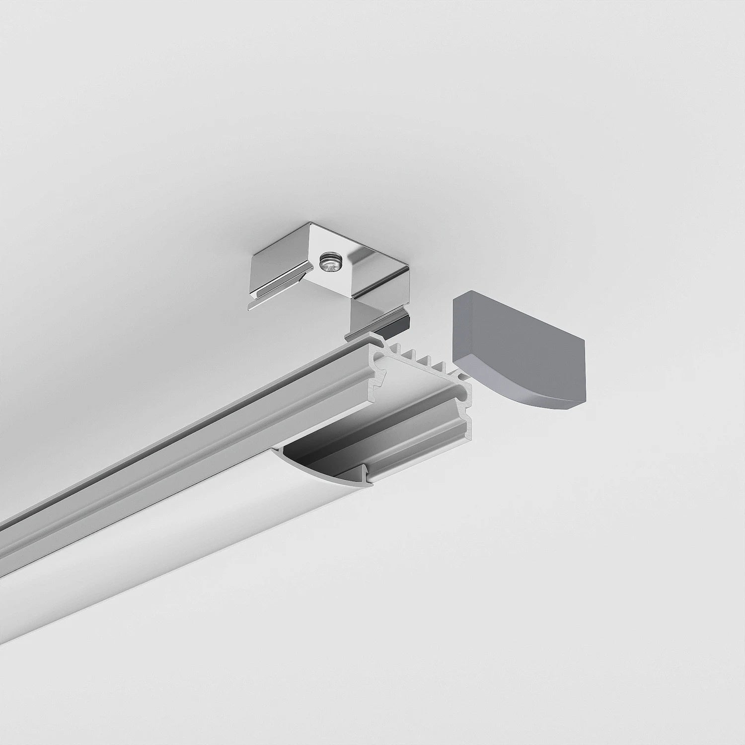 Sıva Üstü Led Profilleri - 18mm Düşük Profilli LED Kanal – 967 ASL - LedProfil