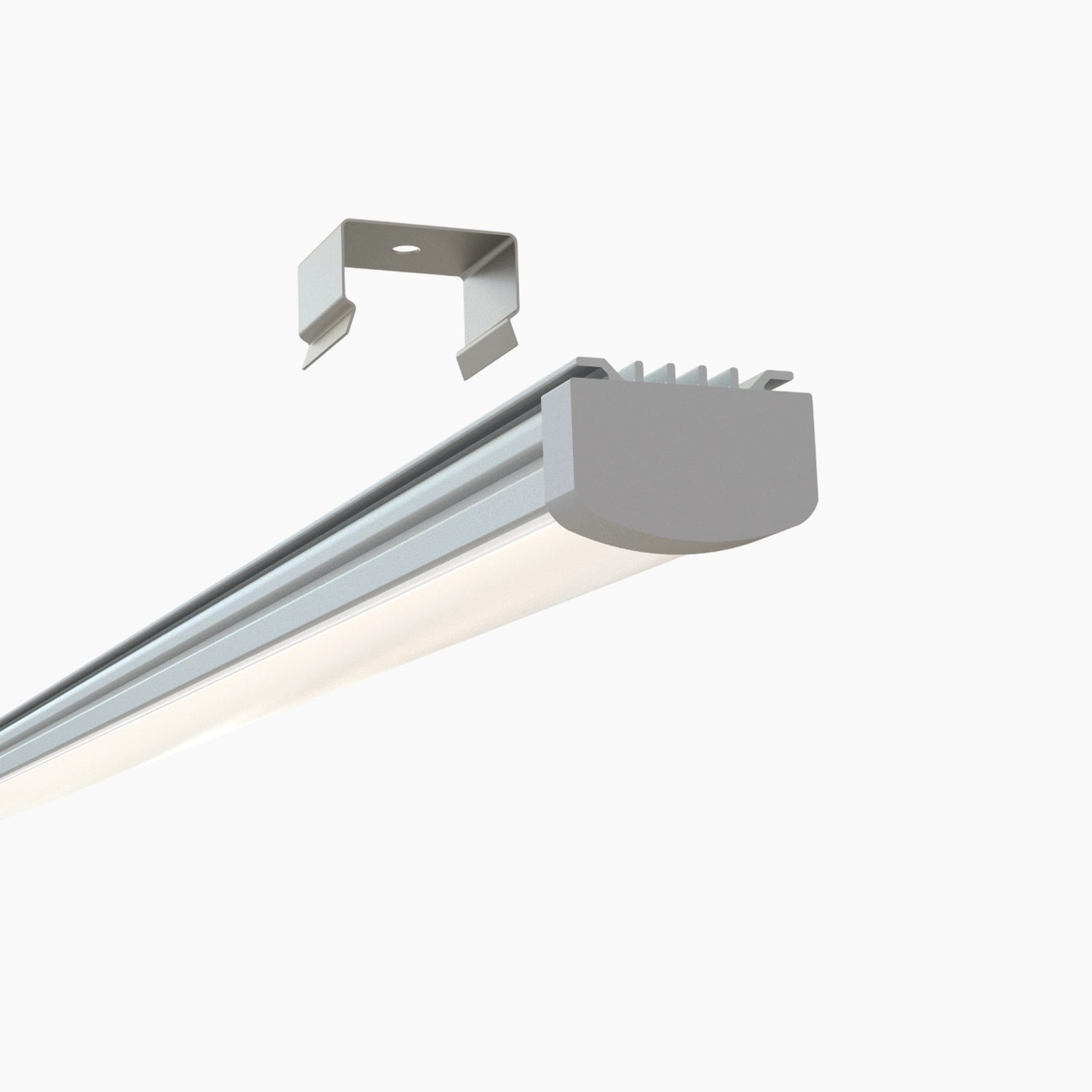 Sıva Üstü Led Profilleri - 18mm Düşük Profilli Alüminyum LED Kanal – 967 ASL - LedProfil