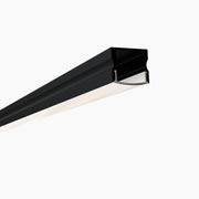 Sıva Üstü Led Profilleri - 17mm Siyah Boyalı Yüzeye Montaj LED Profil – 971S ASL - LedProfil