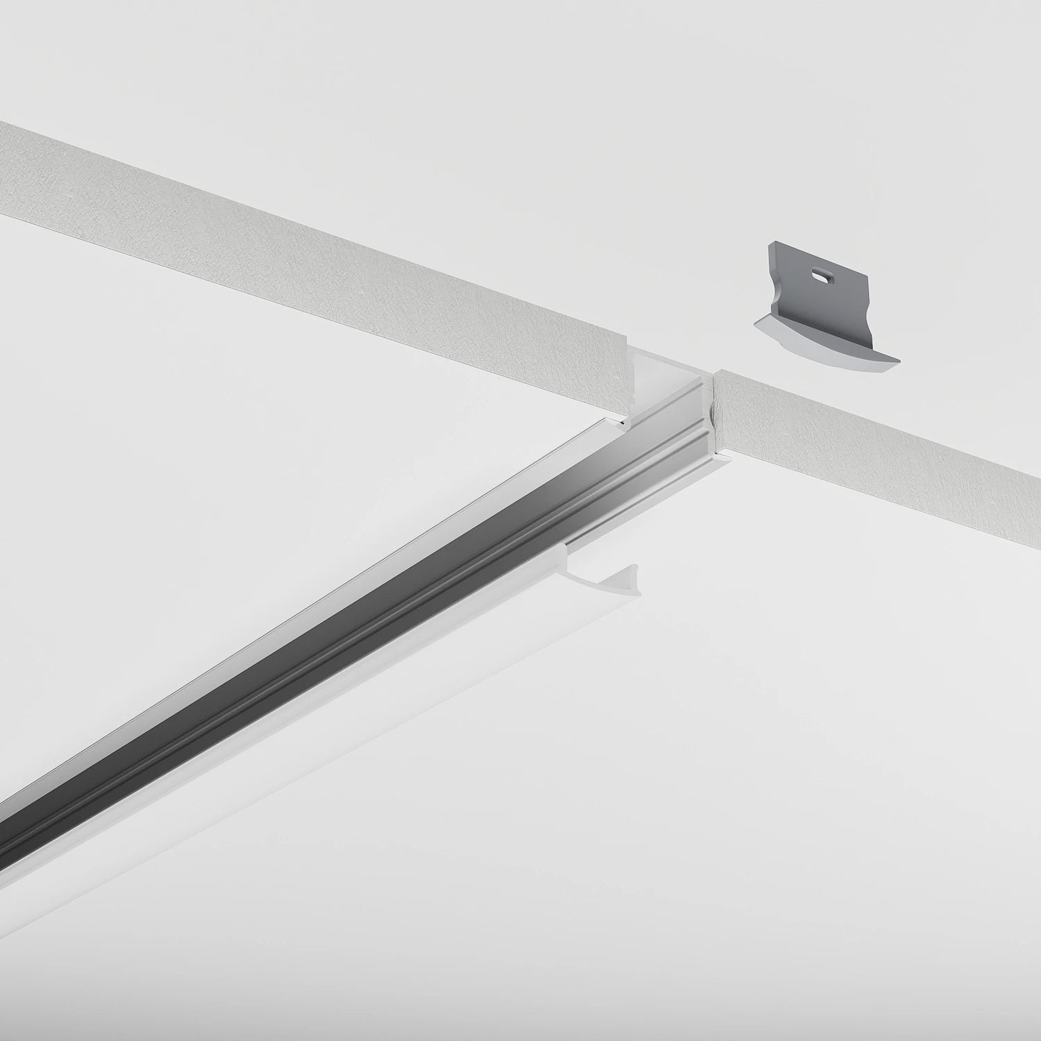 Sıva Altı (Gömme) LED Profilleri - 17mm Derin Sıva Altı LED Profil – 972 ASL - LedProfil