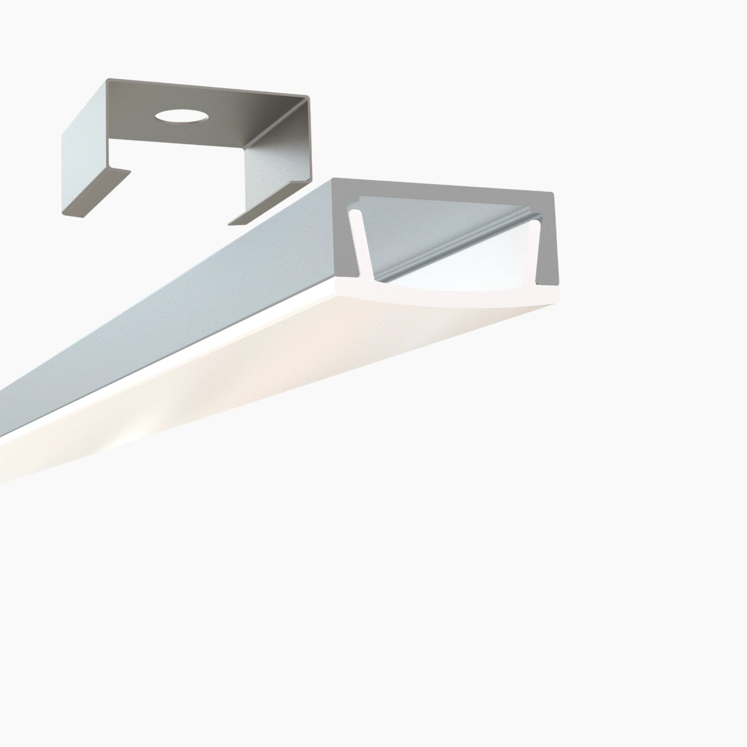 Sıva Üstü Led Profilleri - 15mm İnce Raf Altı Alüminyum LED Profil (Kanal) – 981 ASL - LedProfil