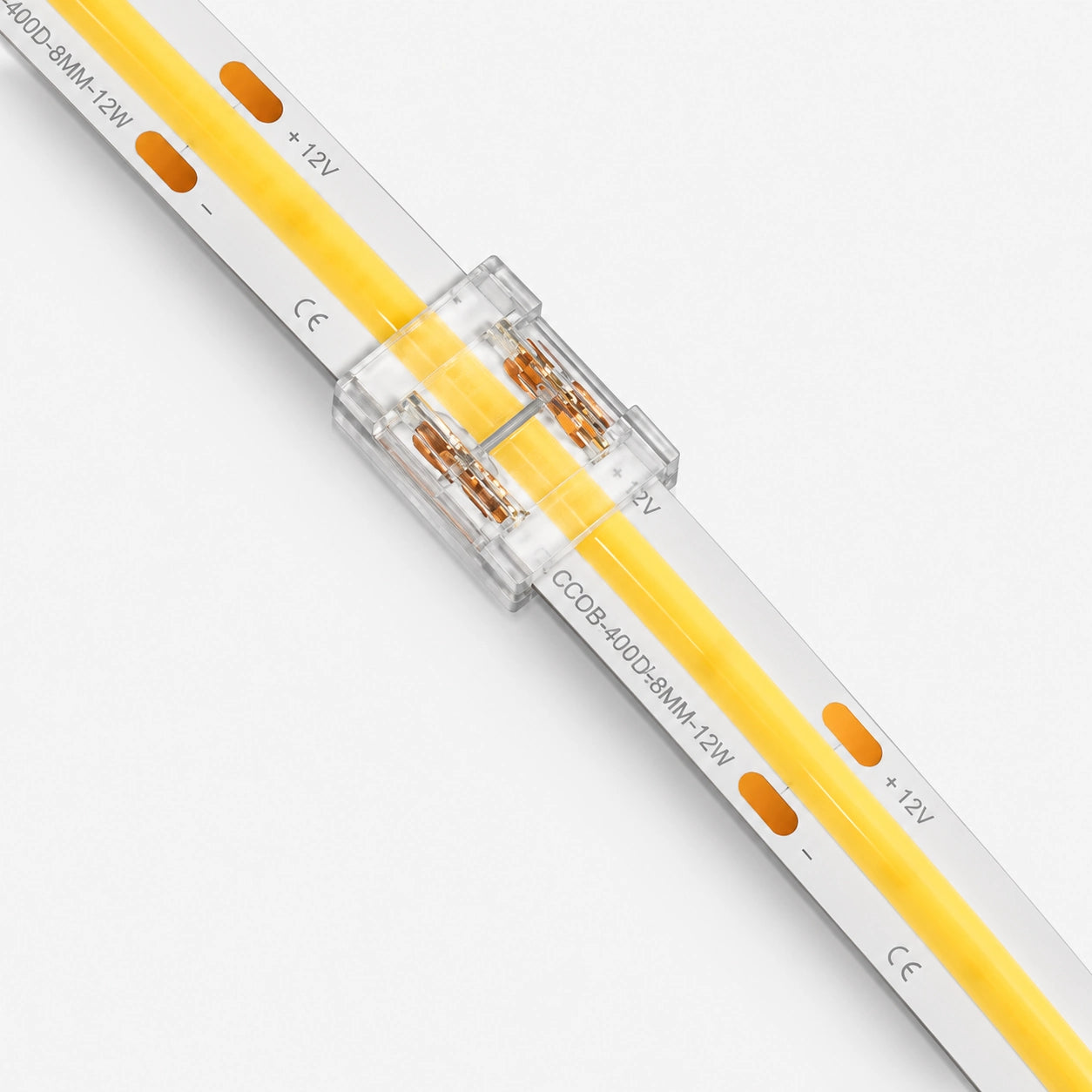 8mm 2 Pin Şerit LED Ek Konnektörü