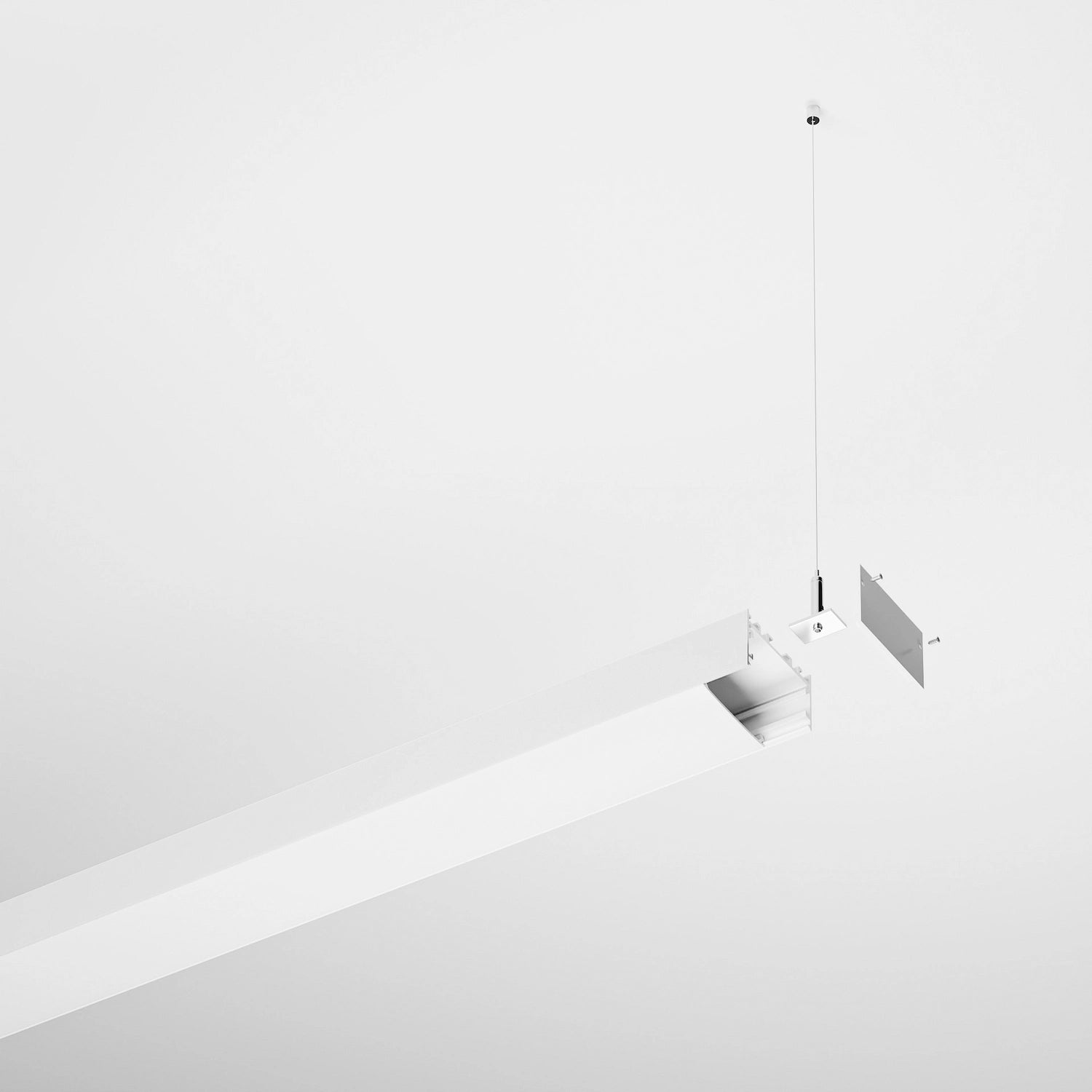 50mm Lineer Beyaz LED Profil – 455B ASL