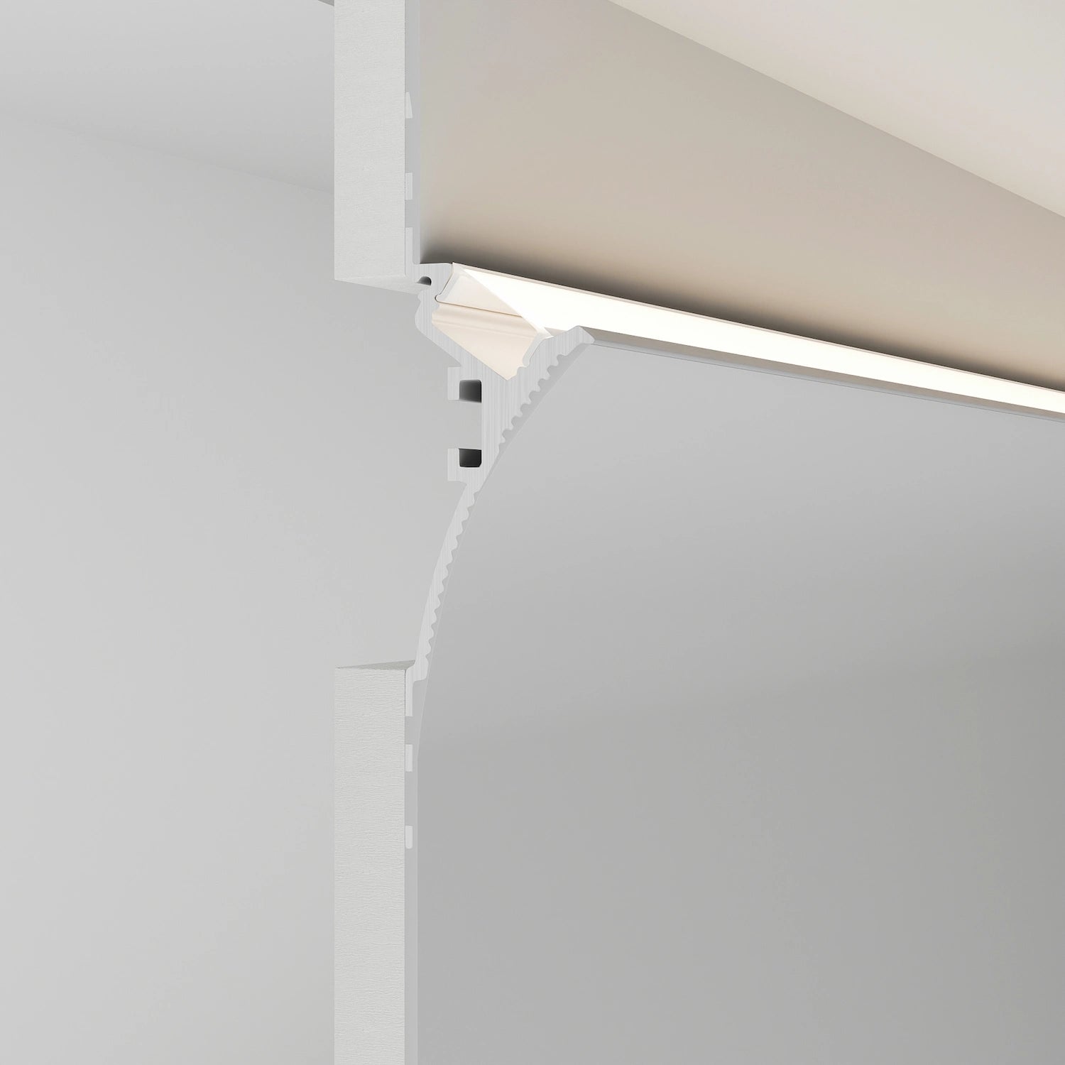 Alçıpan (Trimless) Led Profilleri - 88mm (Trimless) Köşe LED Profil - 680 ASL - LedProfil