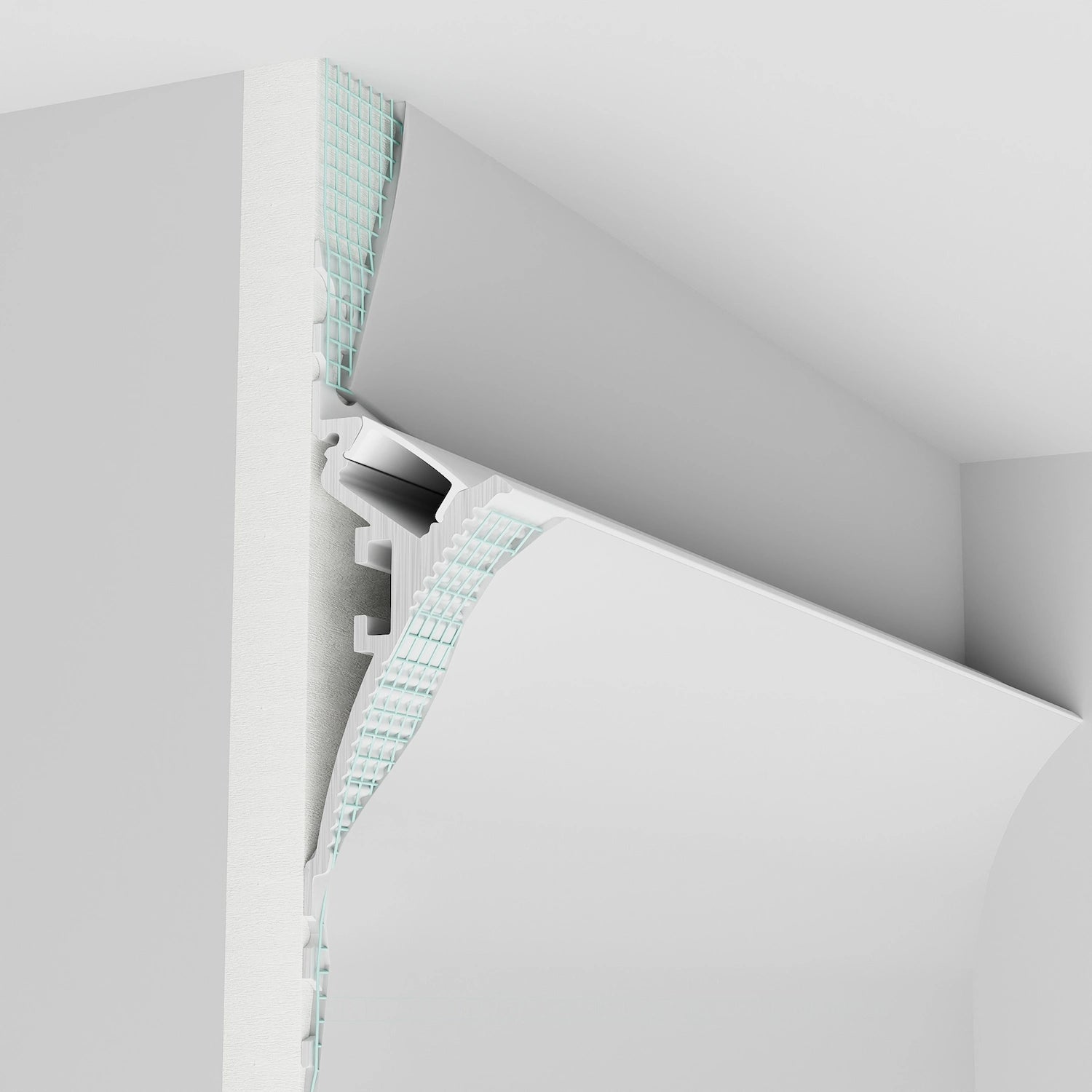 Alçıpan (Trimless) Led Profilleri - 88mm (Trimless) Köşe LED Profil - 680 ASL - LedProfil