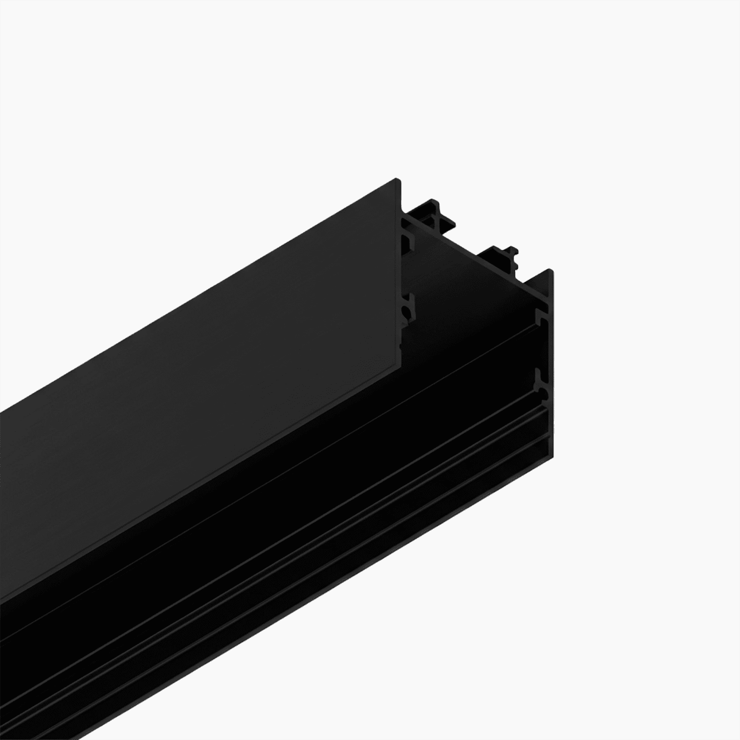 Sıva Altı (Gömme) LED Profilleri - 37mm Siyah Lineer Armatür LED Profil – 435S ASL - LedProfil