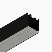 Sıva Altı (Gömme) LED Profilleri - 37mm Siyah Lineer Armatür LED Profil – 435S ASL - LedProfil