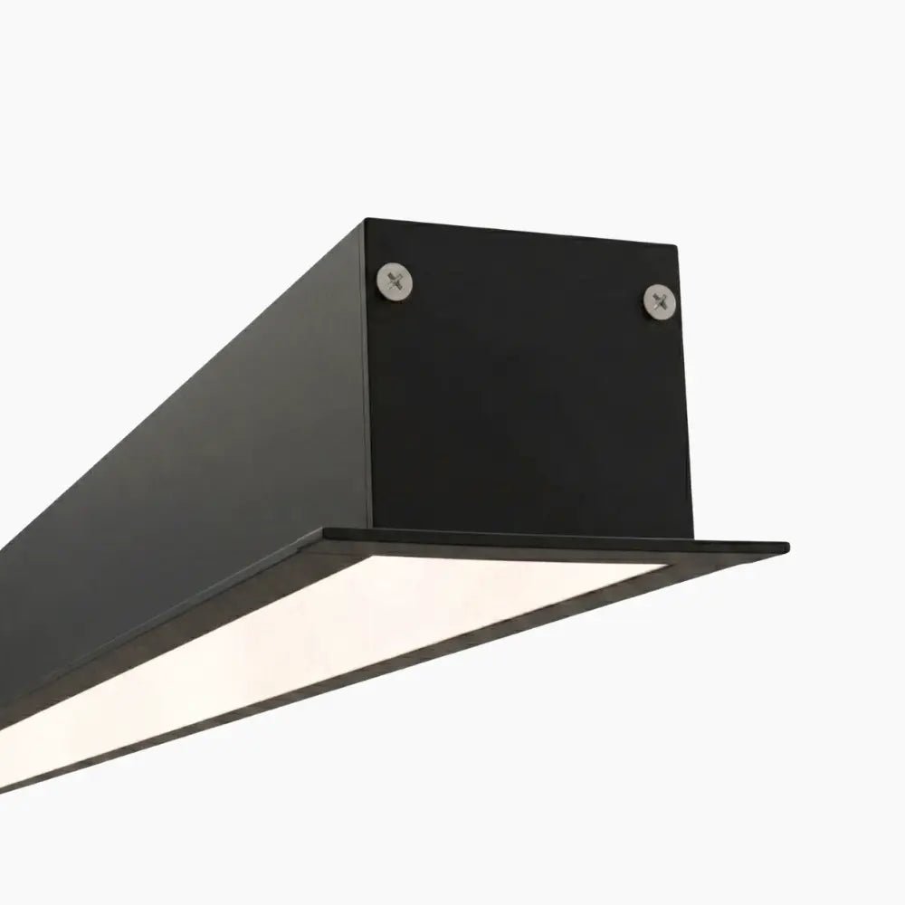 Sıva Altı (Gömme) LED Profilleri - 36mm Kare Kesit Lineer Siyah LED Profil - 440S ASL - LedProfil