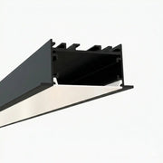 Lineer Aydınlatma Profilleri - 59mm Sıva Altı Lineer Siyah LED Profil - 450S ASL - LedProfil