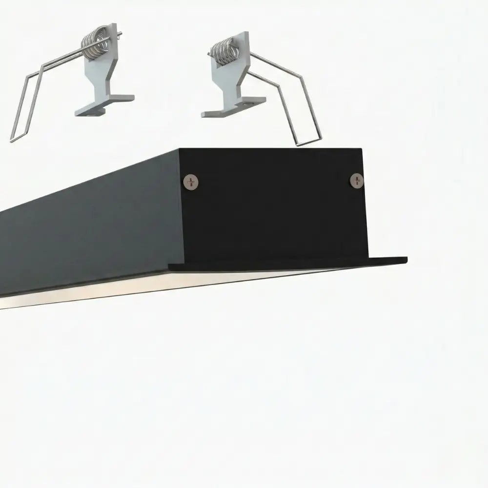 Lineer Aydınlatma Profilleri - 59mm Sıva Altı Lineer Siyah LED Profil - 450S ASL - LedProfil
