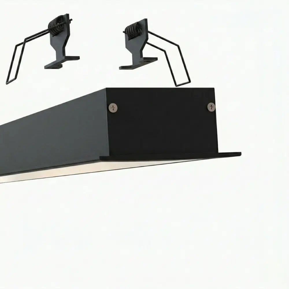 Lineer Aydınlatma Profilleri - 59mm Sıva Altı Lineer Siyah LED Profil - 450S ASL - LedProfil