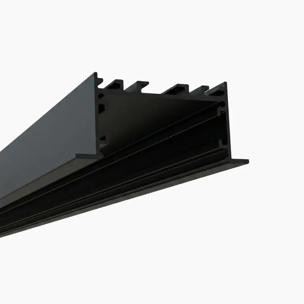 Lineer Aydınlatma Profilleri - 59mm Sıva Altı Lineer Siyah LED Profil - 450S ASL - LedProfil
