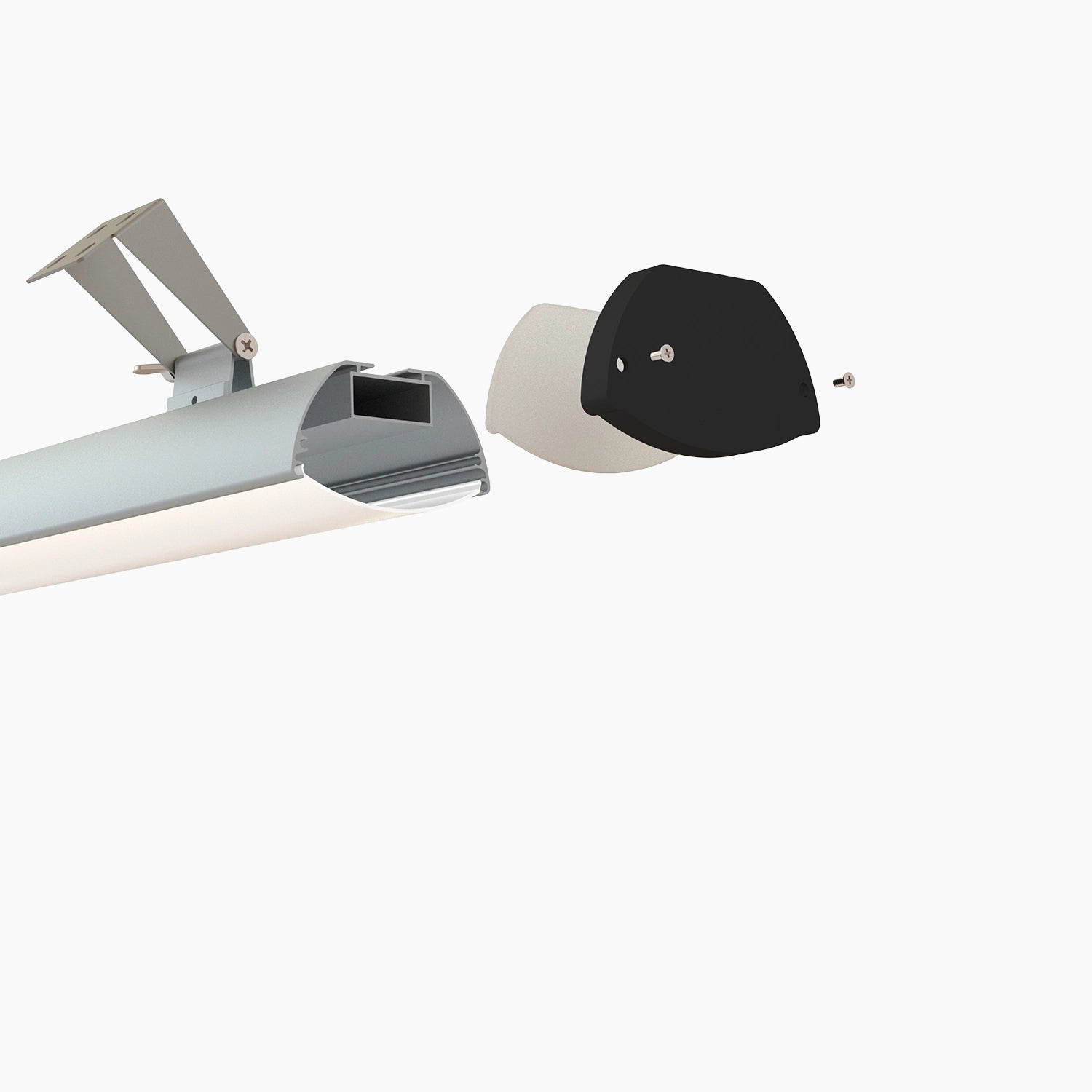 Sarkıt (Lineer) Aydınlatma Profilleri - 531 ASL Oval Sarkıt Lineer LED Profil - LedProfil