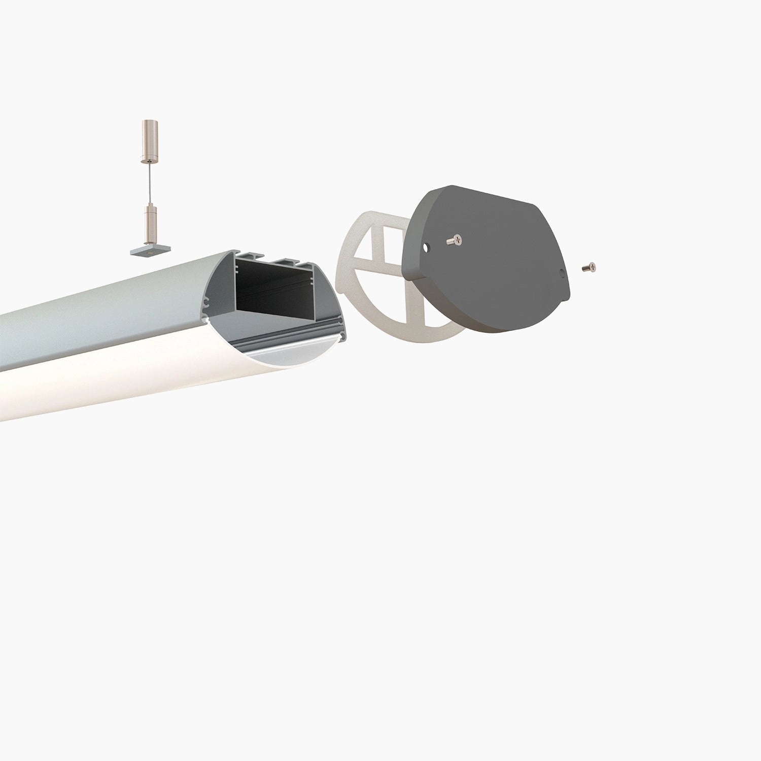 Sarkıt (Lineer) Aydınlatma Profilleri - 117mm Ekstra Geniş Yüzey Lineer LED Profil - 532 ASL - LedProfil