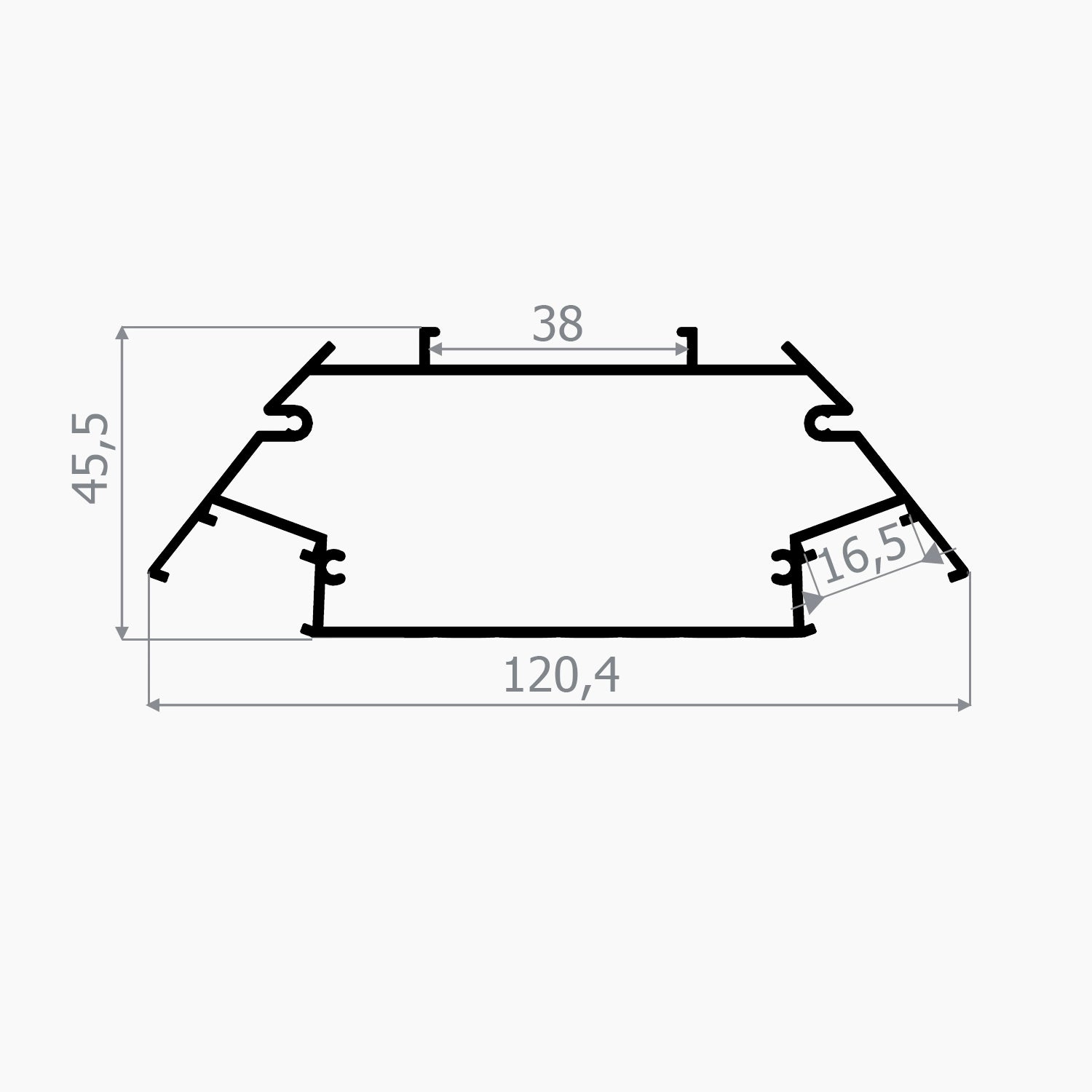 Sarkıt (Lineer) Aydınlatma Profilleri - 36mm Lineer LED Armatür - 533 ASL - LedProfil