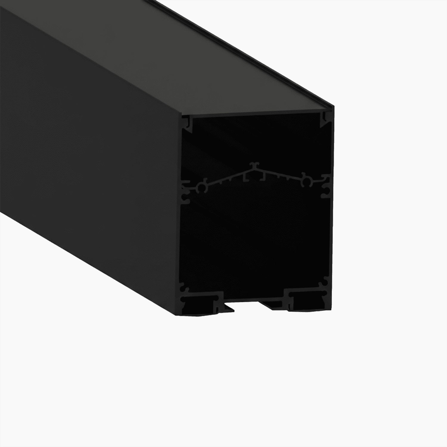 Sarkıt (Lineer) Aydınlatma Profilleri - 58mm Siyah Lineer LED Profil - 550S ASL - LedProfil