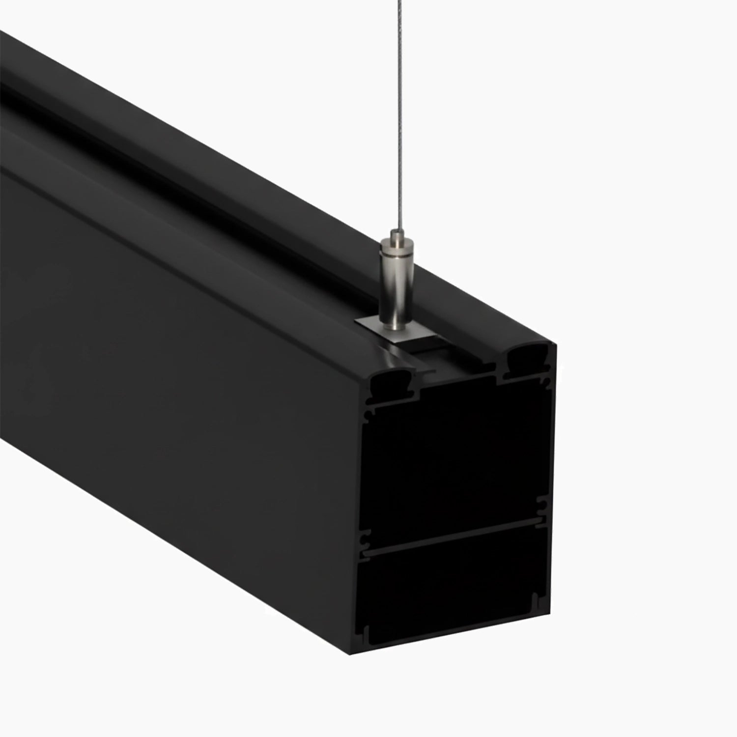 Sarkıt (Lineer) Aydınlatma Profilleri - 58mm Siyah Lineer LED Profil - 550S ASL - LedProfil