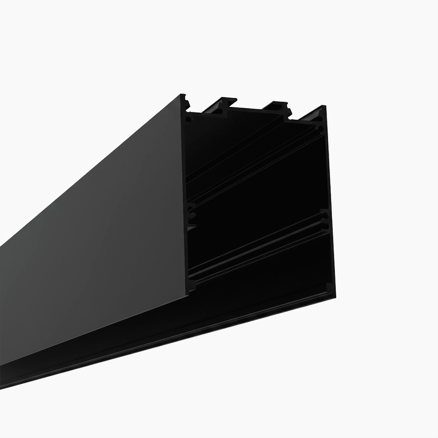 Sarkıt (Lineer) Aydınlatma Profilleri - 58mm Siyah Lineer LED Profil - 550S ASL - LedProfil