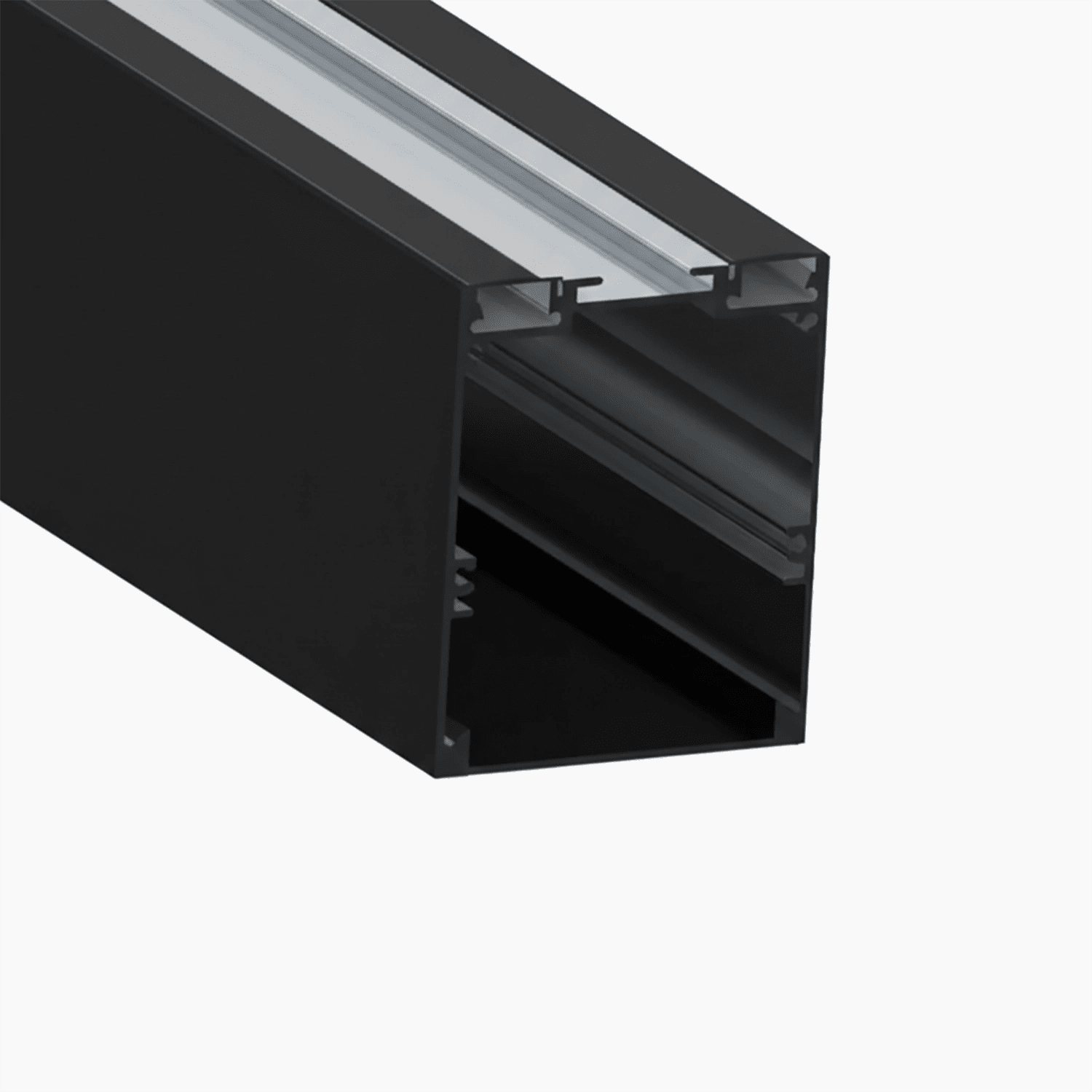 Sarkıt (Lineer) Aydınlatma Profilleri - 58mm Siyah Lineer LED Profil - 550S ASL - LedProfil