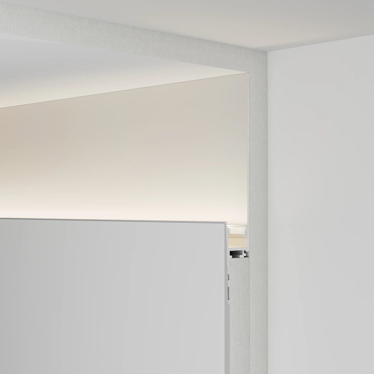 Alçıpan (Trimless) Led Profilleri - 12mm Trimless Sıva Altı Gizli Işık Profili (Koridor) – 650 ASL - LedProfil