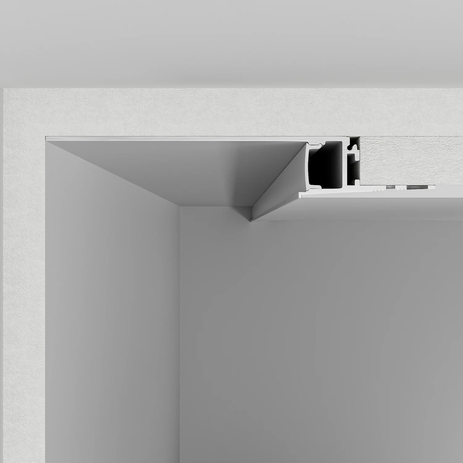 Alçıpan (Trimless) Led Profilleri - 12mm Trimless Sıva Altı Gizli Işık Profili (Koridor) – 650 ASL - LedProfil
