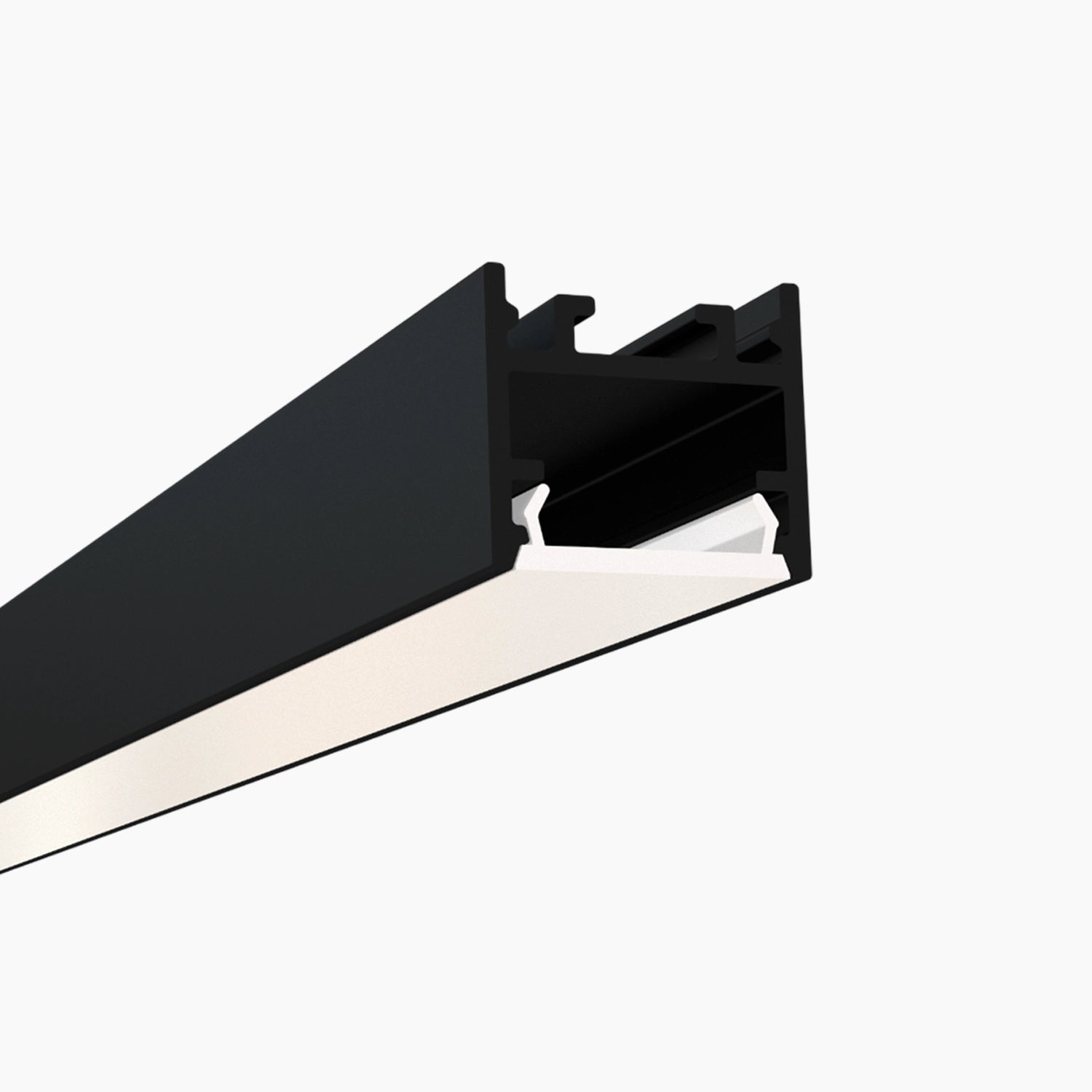 Sıva Üstü Led Profilleri - 17mm Siyah Zemine Montaj LED Kanalı – 915S ASL - LedProfil