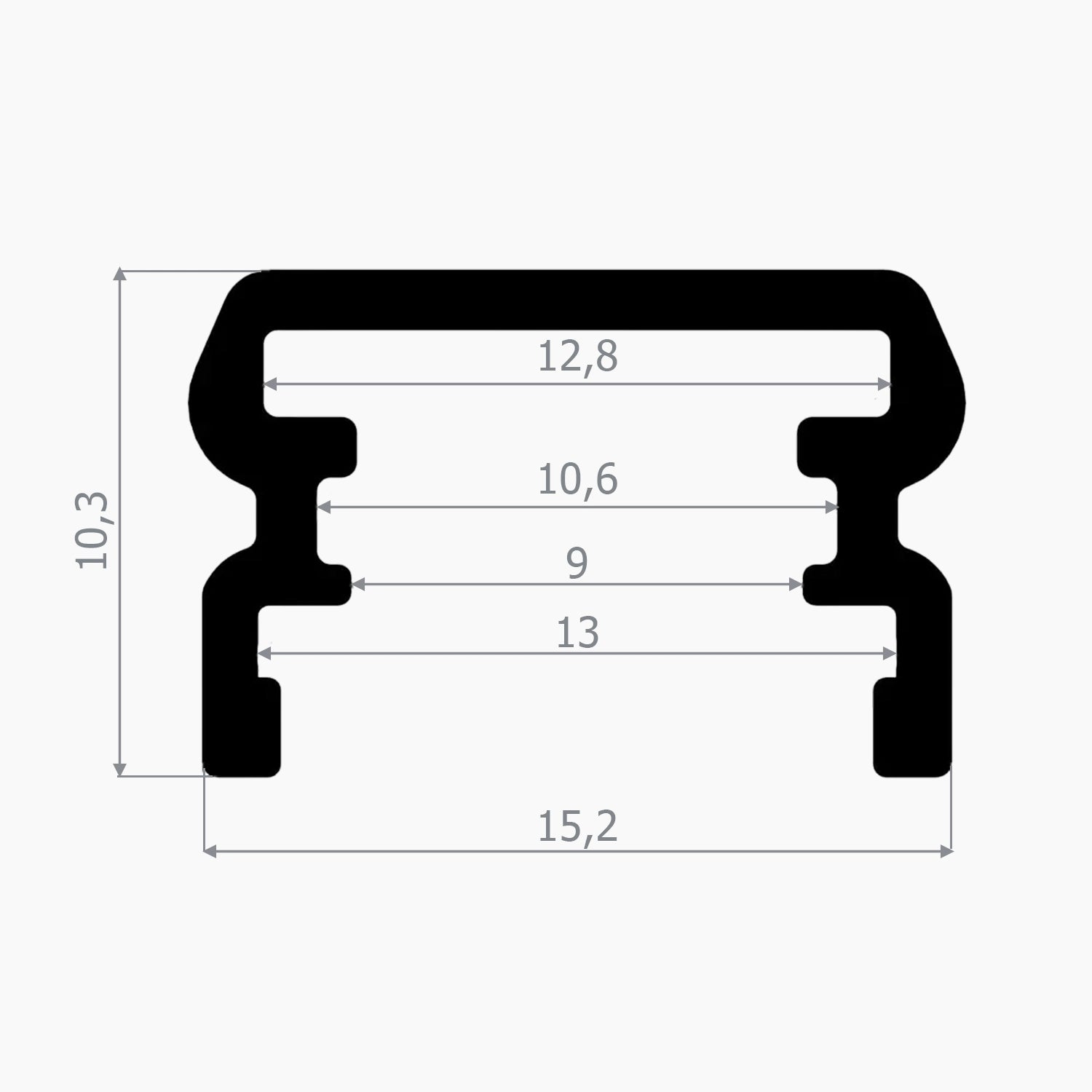 Sıva Üstü Led Profilleri - 15mm Yüzeye Montaj Lineer LED Profil – 980 ASL - LedProfil
