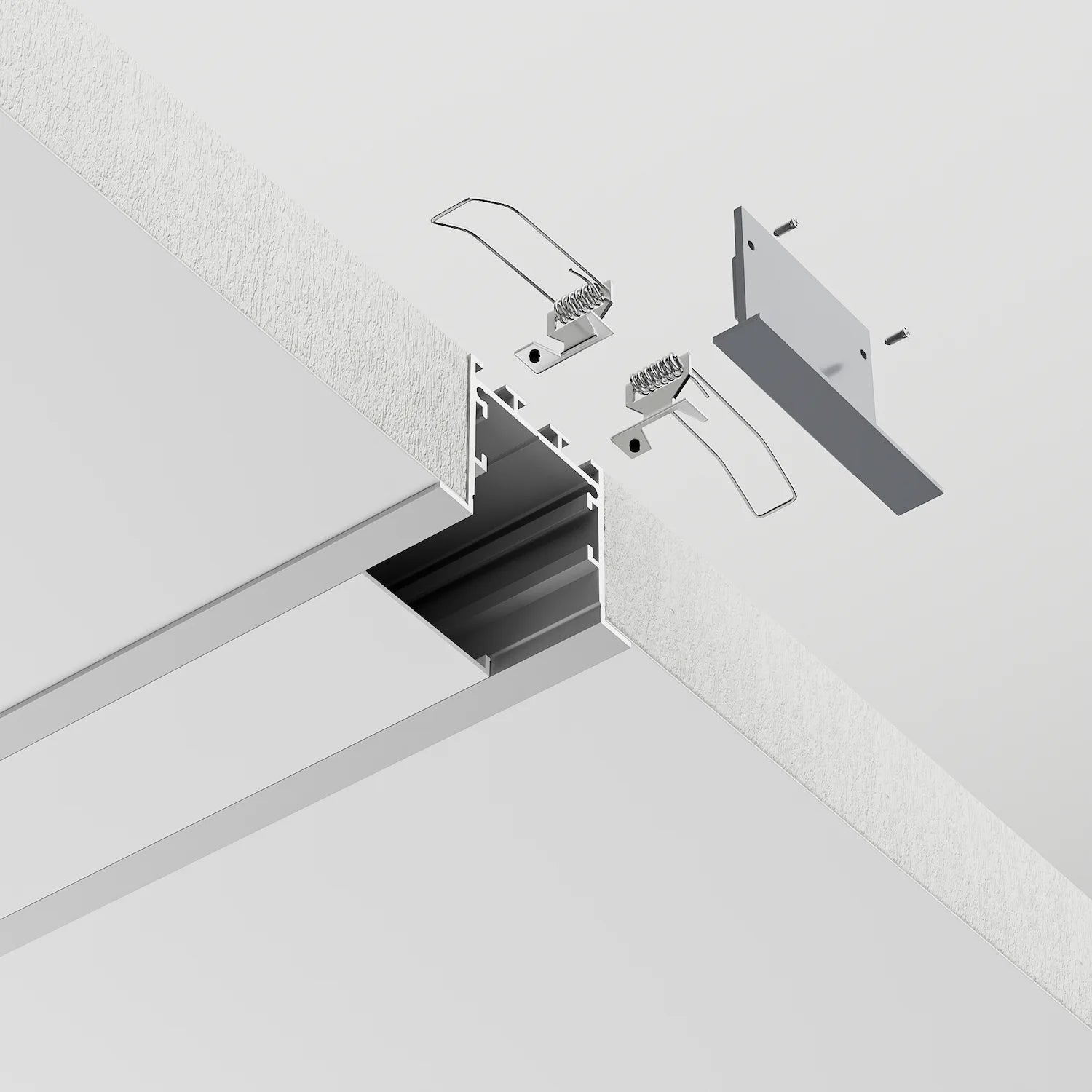 36mm Kare Kesit Lineer LED Profil - 440 ASL