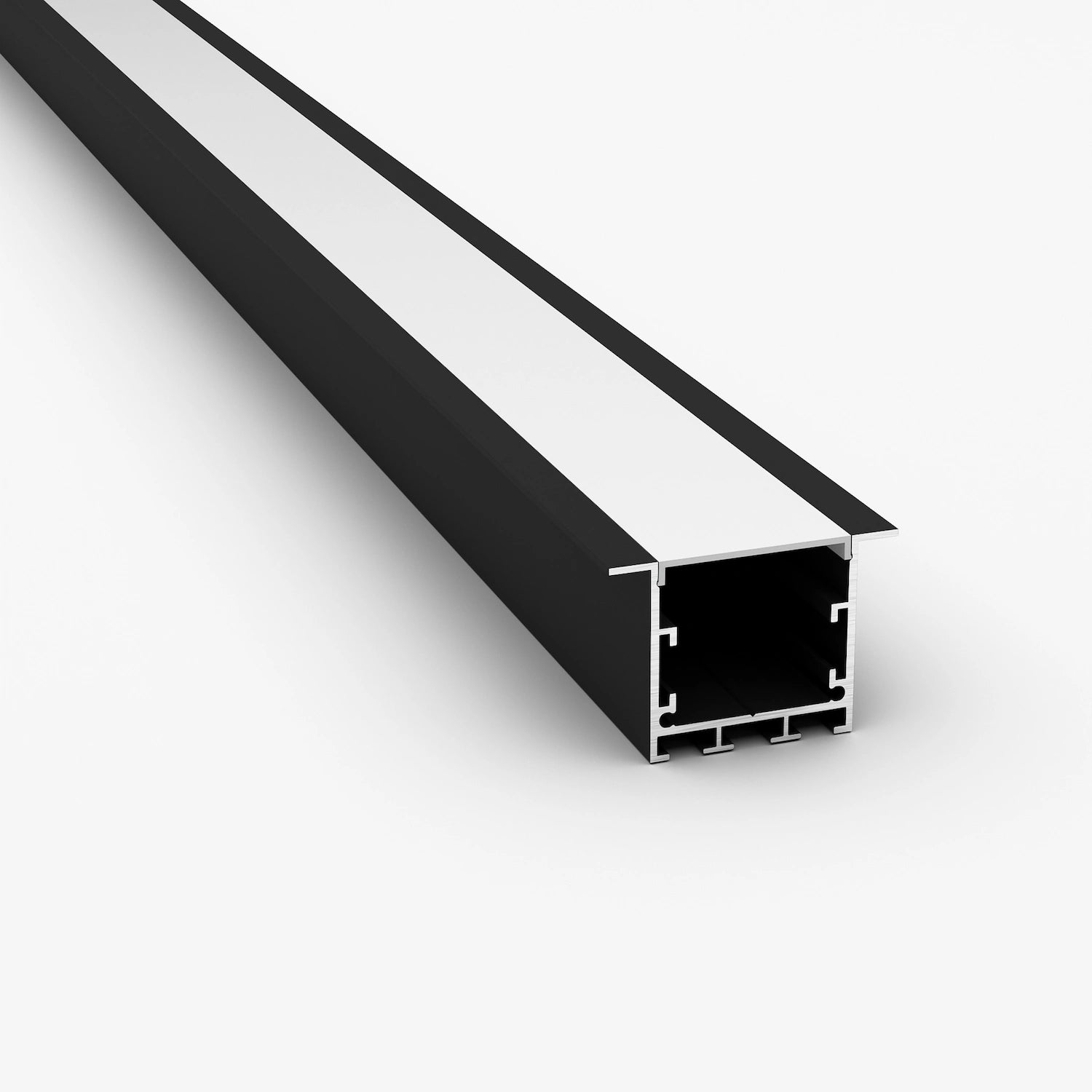 36mm Kare Kesit Lineer Siyah LED Profil - 440S ASL