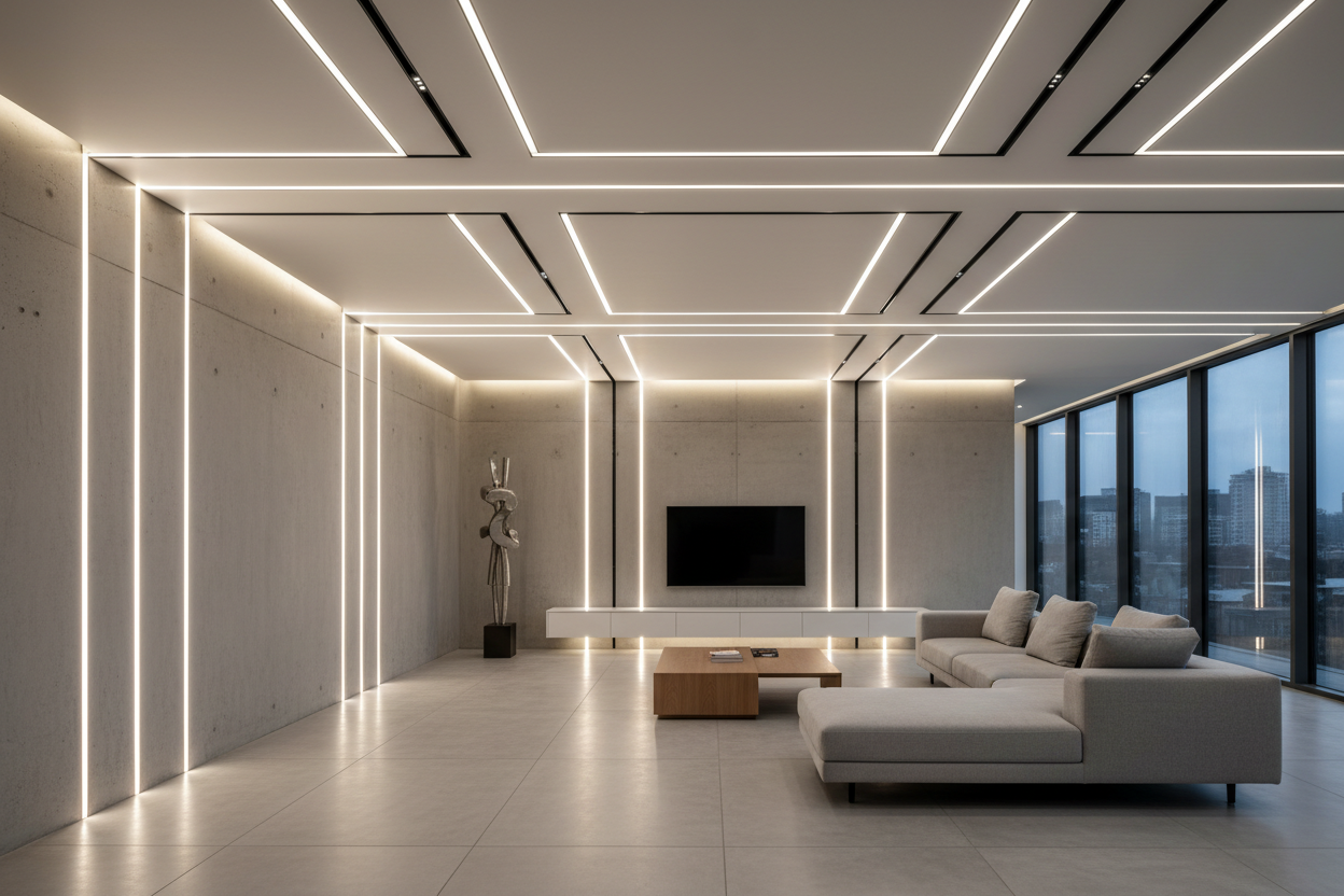 surface mount led profile room scene